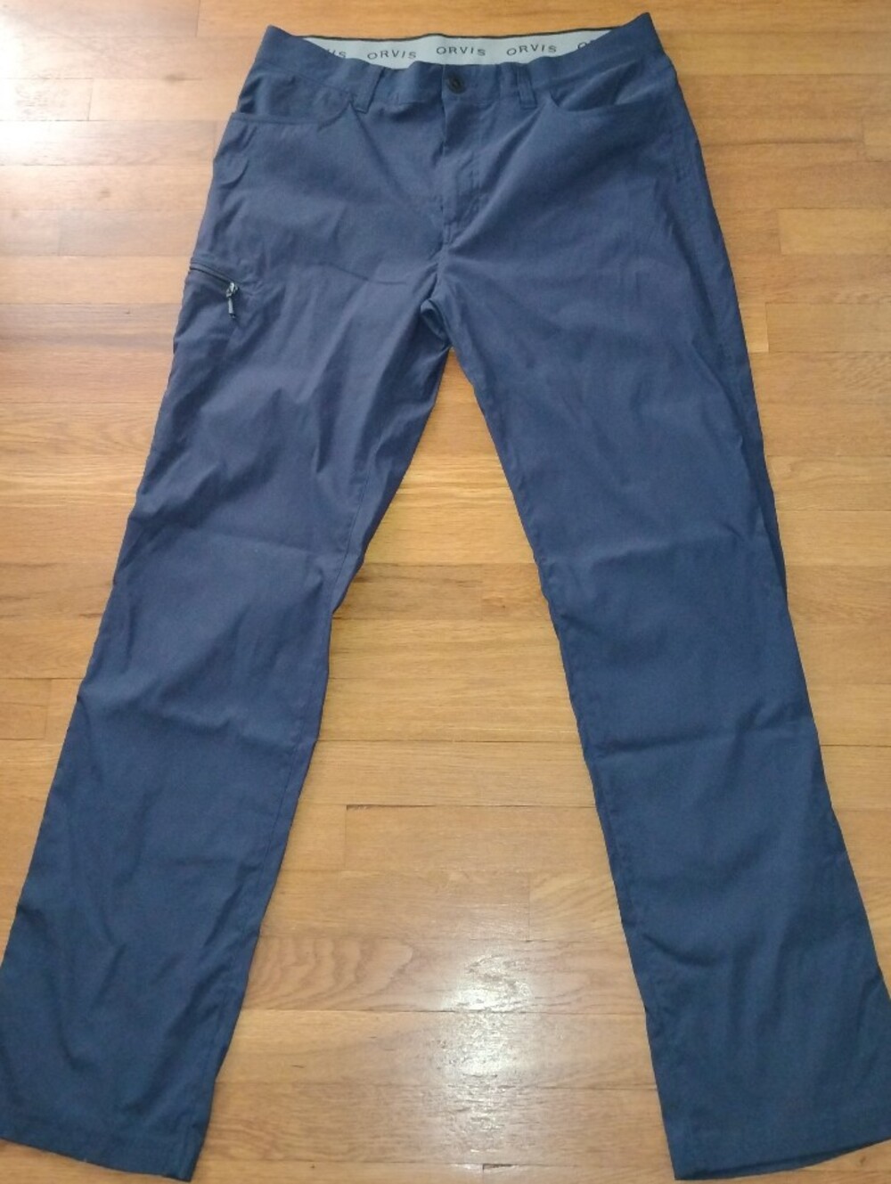 Orvis Men's Navy Blue Nylon Spandex Tech Collection Pants Size 36 x 34 gorpcore